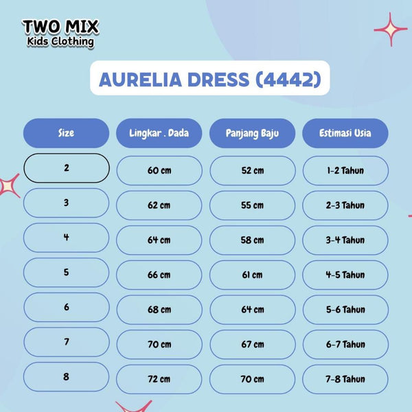 Two Mix - Aurelia Dress Baju Anak Perempuan Kucing Bear Lucu Usia 1-8 Tahun 4442