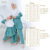Two Mix - Setelan Gamis Dewasa Anak Couple Perempuan - Stelan Baju Muslim Couple Ibu Anak Cewek 4357