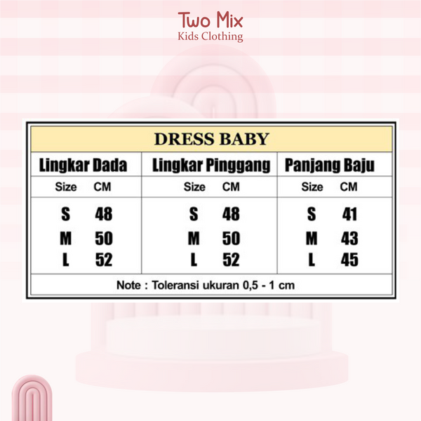 Two Mix Dress Bayi 2942