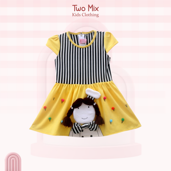 Two Mix Dress Anak 2974