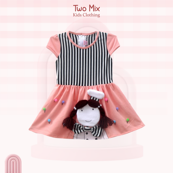 Two Mix Dress Anak 2974