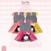 Two Mix Dress Anak 2974
