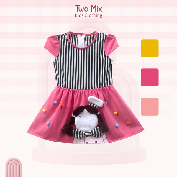 Two Mix Dress Anak 2974