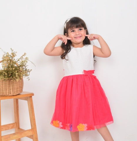 Two Mix Dress Anak 4031