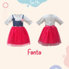 Two Mix Dress Anak 4052