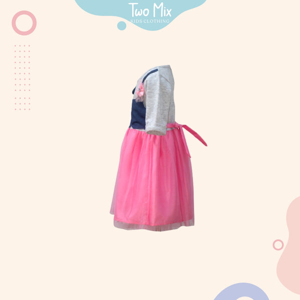 Two Mix Dress Anak 4052