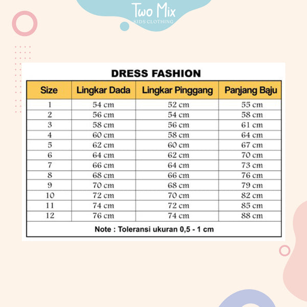 Two Mix Dress Anak 4052