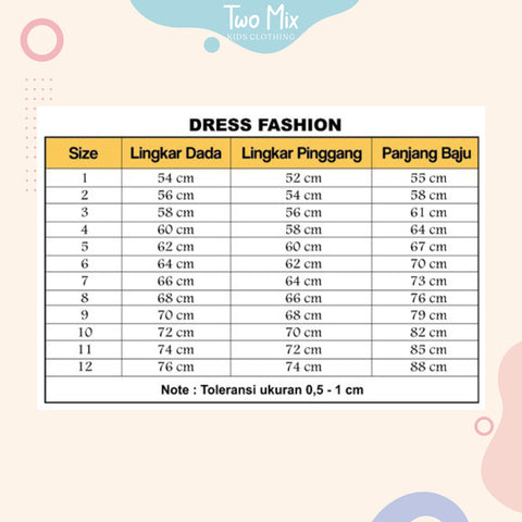 Two Mix Dress Anak 4052