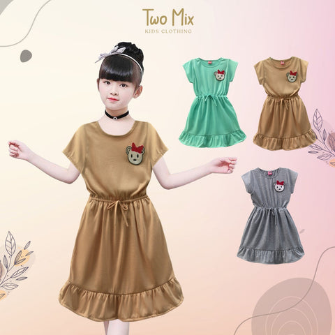Two Mix Dress Rumah Anak / Daster Anak 4057