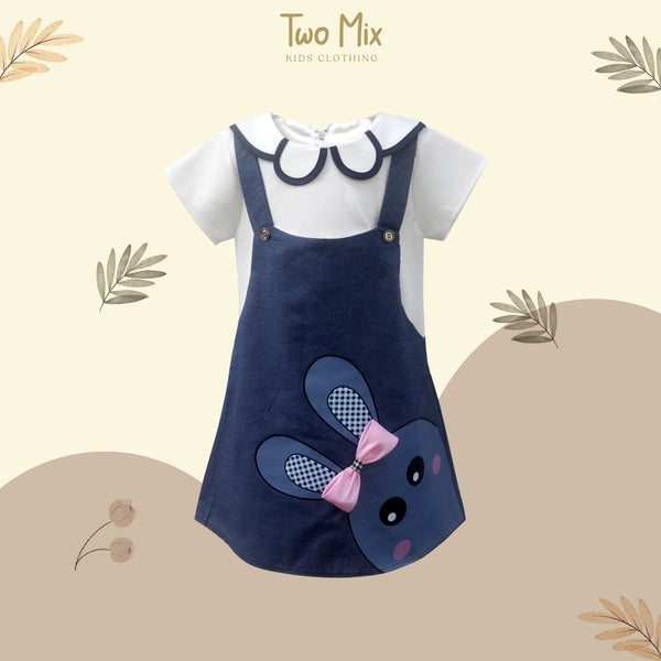 Two Mix Dress Anak 4094