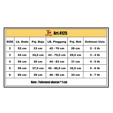 Two mix setelan anak perempuan GRATIS tas lucu usia 1-6 thn 4125