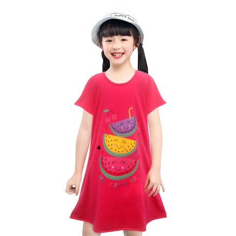 Two Mix Baju Rumah / Daster Anak Perempuan usia 1-12 Tahun Bahan Kaos Katun 4151