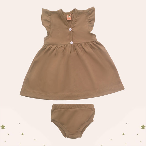 TWO MIX Short Sleeve Dress - Rok Bayi Perempuan - Rok Dress Anak Perempuan Rumah Santai usia 0-3 Tahun 4218