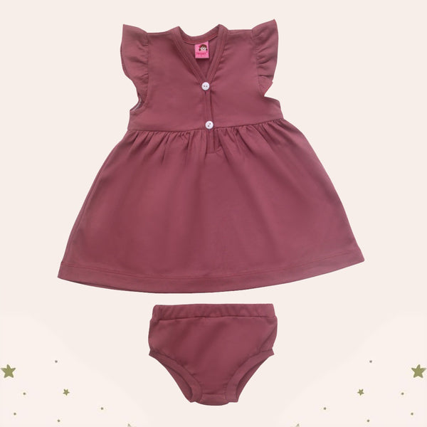 TWO MIX Short Sleeve Dress - Rok Bayi Perempuan - Rok Dress Anak Perempuan Rumah Santai usia 0-3 Tahun 4218