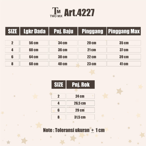 Two Mix Setelan Anak Perempuan Bear Love Set 1-8 Tahun 4227