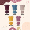 TWO MIX - Setelan Bayi Bahan Kaos Katun Kombed 0-2 Tahun - Set Baju Bayi 4264