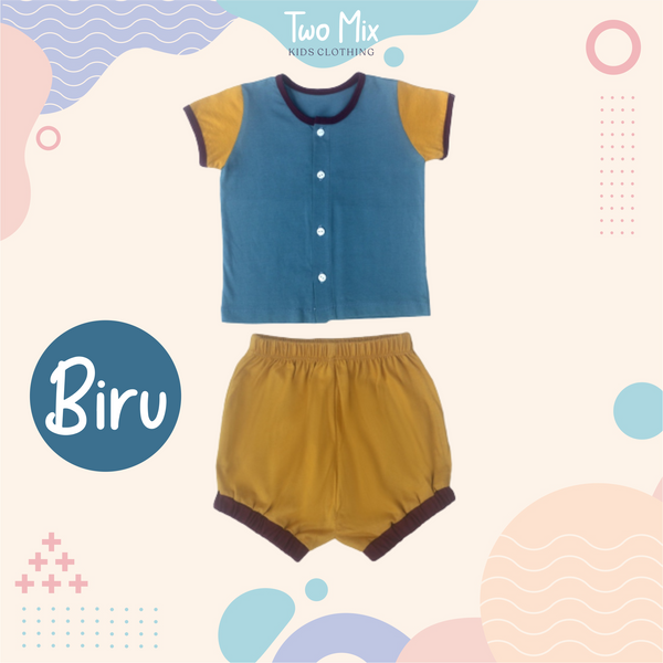 TWO MIX - Setelan Anak Kaos Katun Usia 0-2 Tahun 4265