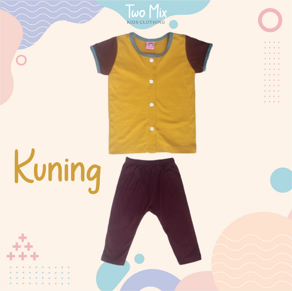 TWO MIX - Setelan Bayi Bahan Kaos Katun Combed - Baby Set Lengan 4266