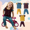 TWO MIX - Setelan Bayi Bahan Kaos Katun Combed - Baby Set Lengan 4266