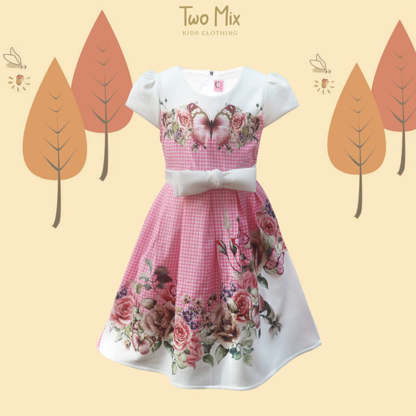 TWO MIX - Baju Anak Perempuan Digital Printing Butterfly 1-12 Tahun 4282