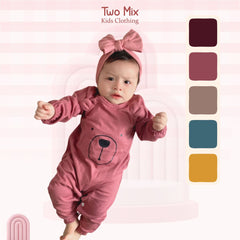 Two Mix Baju Jumper Bayi Unisex / Bodysuit Bayi Kaos Katun 0-2 Tahun 4293