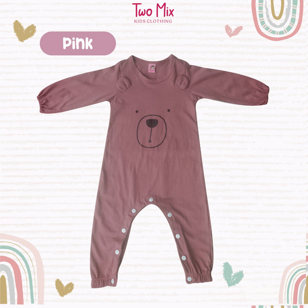 Two Mix Baju Jumper Bayi Unisex / Bodysuit Bayi Kaos Katun 0-2 Tahun 4293