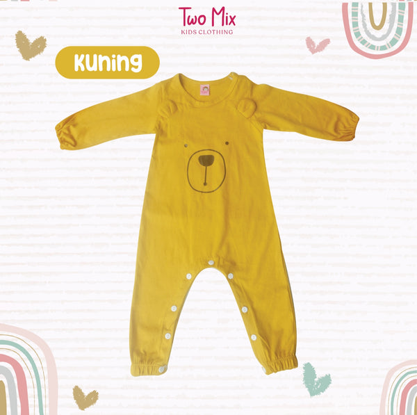 Two Mix Baju Jumper Bayi Unisex / Bodysuit Bayi Kaos Katun 0-2 Tahun 4293