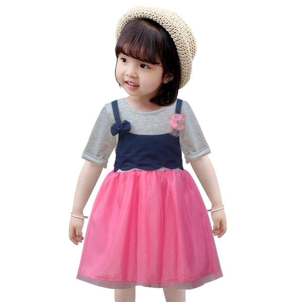 Two Mix Dress Anak 4052