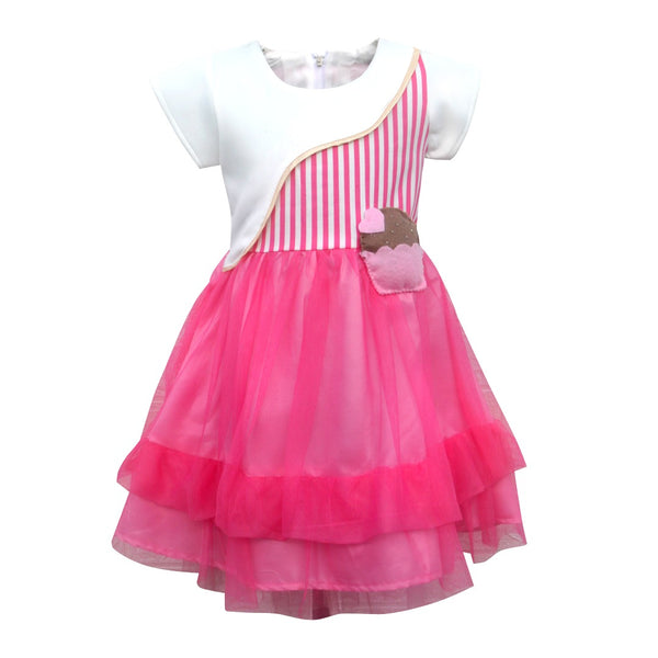 Two Mix Dress Anak 4108