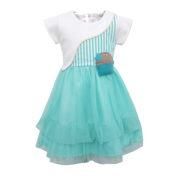 Two Mix Dress Anak 4108