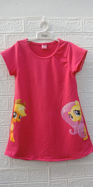 Two Mix Baju Rumah / Daster Anak Perempuan usia 1-12 Tahun Bahan Kaos Katun 4151