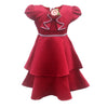 Two Mix Dress Anak Perempuan Bahan Satin Premium Usia 1-12 Tahun Y876