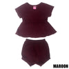 Two Mix - Setelan Anak Perempuan Bahan Kaos Katun Combed Usia 1-3 Tahun 4267