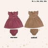 TWO MIX Short Sleeve Dress - Rok Bayi Perempuan - Rok Dress Anak Perempuan Rumah Santai usia 0-3 Tahun 4218