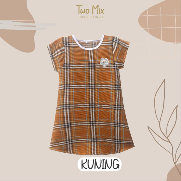 TWO MIX - Dress Anak Cewek Naik Turun - Baju Anak Perempuan Viral Naik Turun 1-12 Tahun 4318