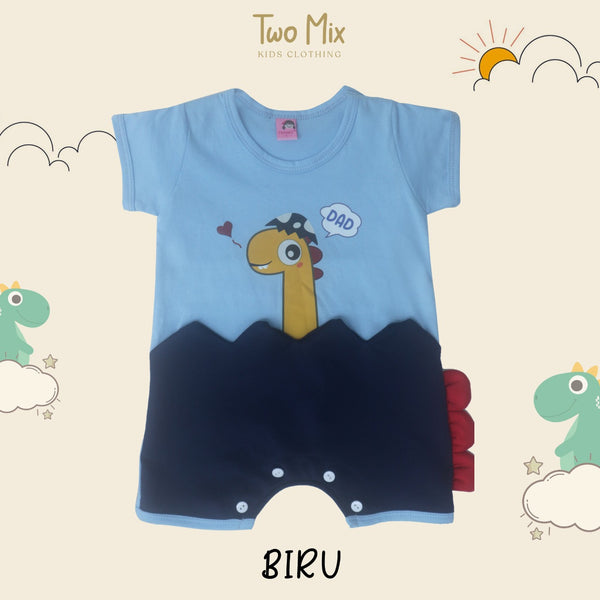 Two Mix Jumper Bayi Unisex Kaos Katun Print Jerapah - Hansop Bayi Lucu 0-2 Tahun 4304