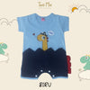 Two Mix Jumper Bayi Unisex Kaos Katun Print Jerapah - Hansop Bayi Lucu 0-2 Tahun 4304