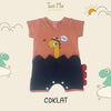 Two Mix Jumper Bayi Unisex Kaos Katun Print Jerapah - Hansop Bayi Lucu 0-2 Tahun 4304