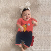 Two Mix Jumper Bayi Unisex Kaos Katun Print Jerapah - Hansop Bayi Lucu 0-2 Tahun 4304