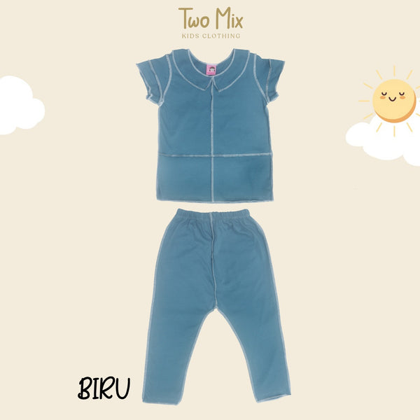 TWO MIX - Setelan Anak Bolak Balik Viral Kaos Katun - Baju Anak Cowo Cewe Kebalik 1-4 Tahun 4309