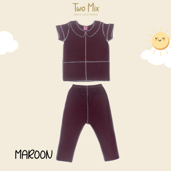 TWO MIX - Setelan Anak Bolak Balik Viral Kaos Katun - Baju Anak Cowo Cewe Kebalik 1-4 Tahun 4309