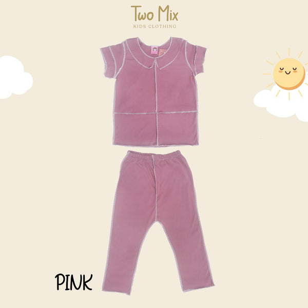 TWO MIX - Setelan Anak Bolak Balik Viral Kaos Katun - Baju Anak Cowo Cewe Kebalik 1-4 Tahun 4309