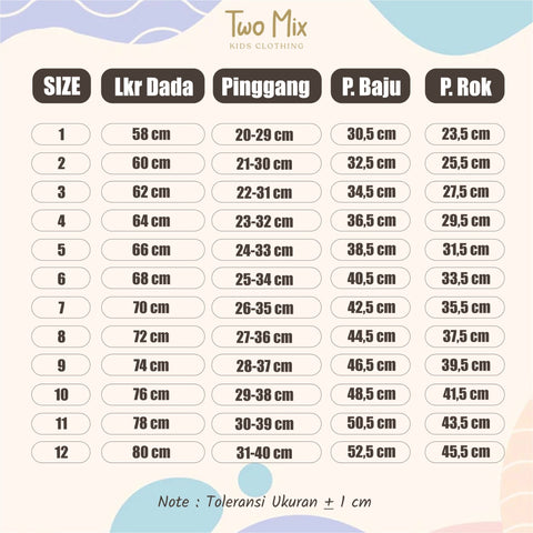Two Mix - Setelan Anak Perempuan Fashion - Baju Stelan Anak Cewek Viral 1-12 Tahun 4327