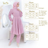 Two Mix - Setelan Gamis Couple Ibu Anak Perempuan - Stelan Baju Gamis Couple Ibu Anak Cewek 4358