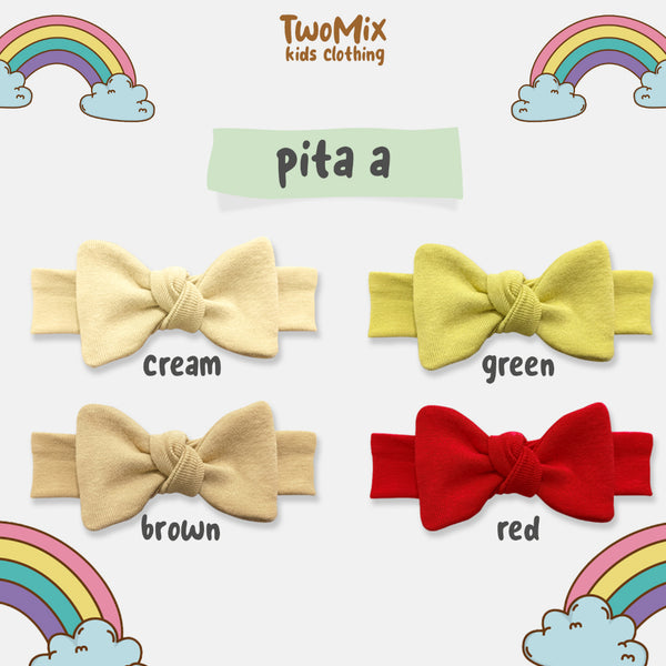 Two Mix - Bandana Bayi Perempuan Rib - Headband Baby Girl Newborn Lucu - Bando Pita Anak Cewek 4307