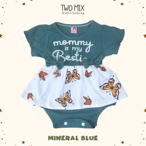 Two Mix - Jumper Bayi Perempuan Newborn / Jumpsuit Baju Bayi Cewek / Romper Playsuit Baby 0-12 Bulan 4353
