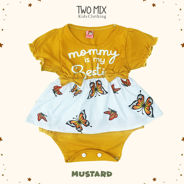 Two Mix - Jumper Bayi Perempuan Newborn / Jumpsuit Baju Bayi Cewek / Romper Playsuit Baby 0-12 Bulan 4353