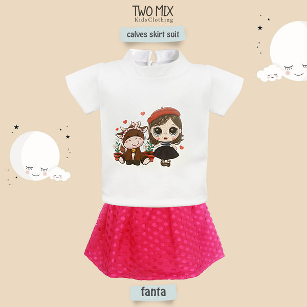 Two Mix - Setelan Anak Perempuan - Set Baju Anak Cewek Atasan Bawahan 1-6 tahun 4316