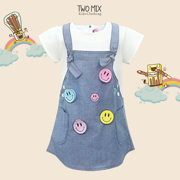 Two Mix - Dress Anak Perempuan Lucu - Baju Anak Cewek Jeans 1-8 Tahun 4137C 4137B