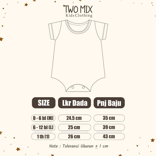 Two Mix Baju Romper Jumper Bayi Perempuan 4306 A, B, C